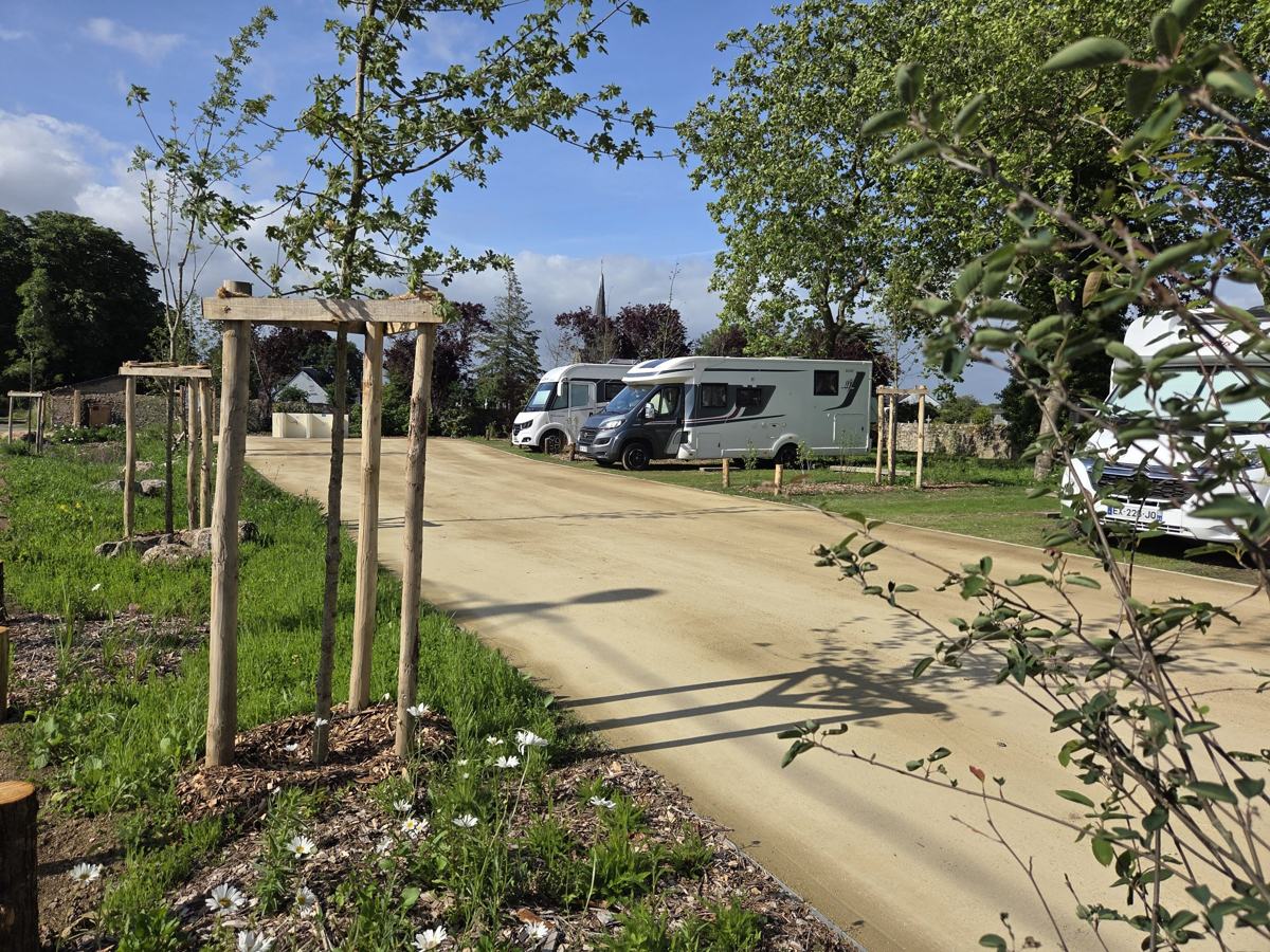 L’aire de camping-car après travaux