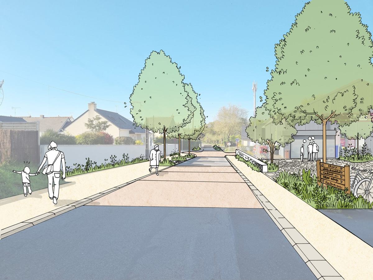 Vue de la rue projet