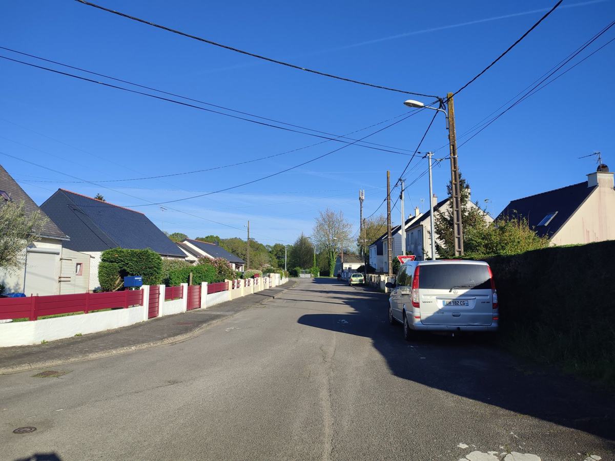 Vue de la rue avant