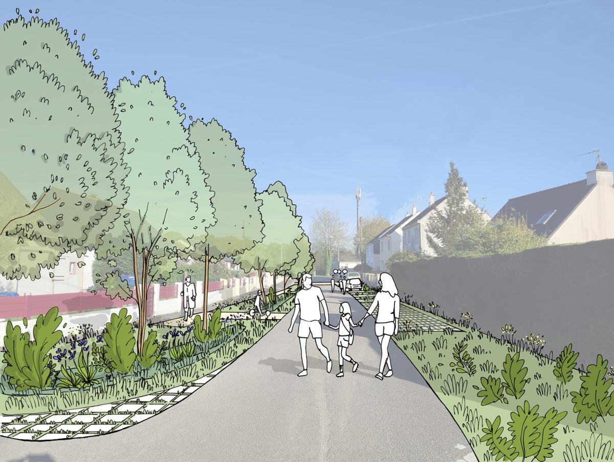 Vue de la rue projet